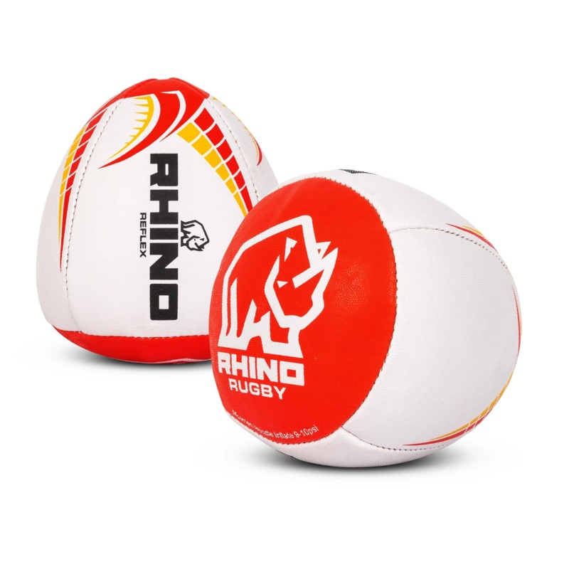 Rhino Reflex Rugby Skills Ball S4 WHITE