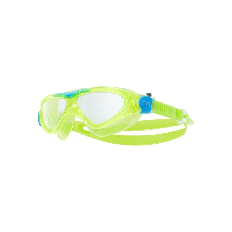 TYR Youth Rogue Swim Mask Clear/Yellow/Blue
