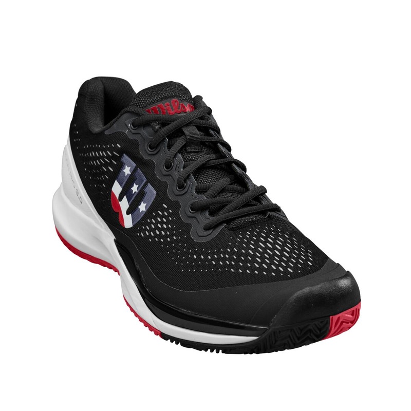 Wilson Rush Pro 3.0 Men’s Pickleball Shoe (Black/White/Red)