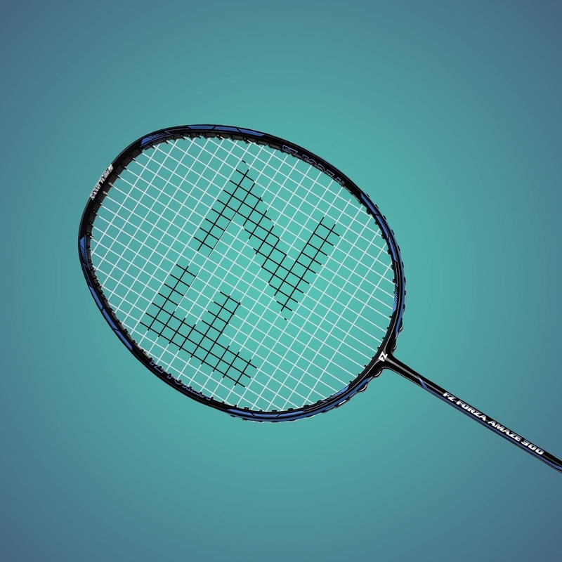 Amaze 300 Strung Badminton Racket (Blue) – 4U/G5 Fz Forza | Kibi Sports 4U