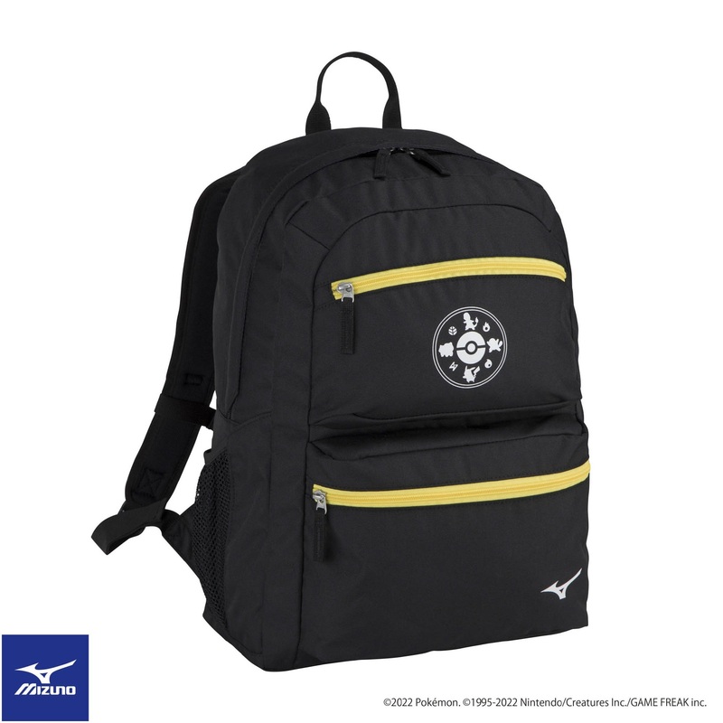 Mizuno x Pokemon Backpack (27L) 33JD2P02 Black x yellow