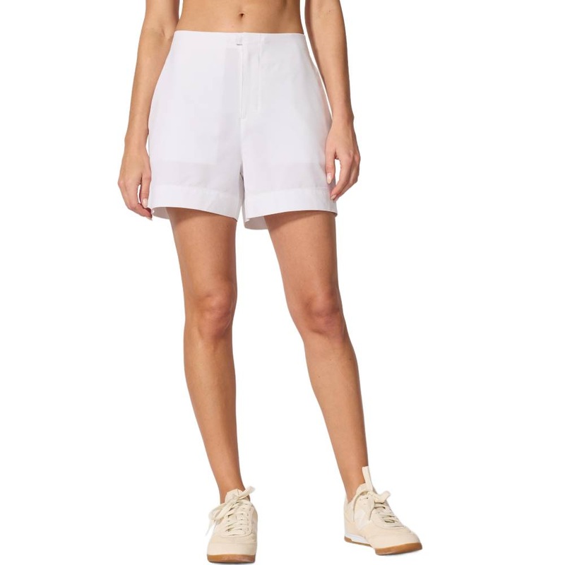 MPG Women’s Rove High-Rise Short 4-Inch (White)