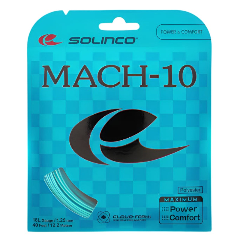 Solinco Mach-10 16L/1.25 Tennis String (Blue)