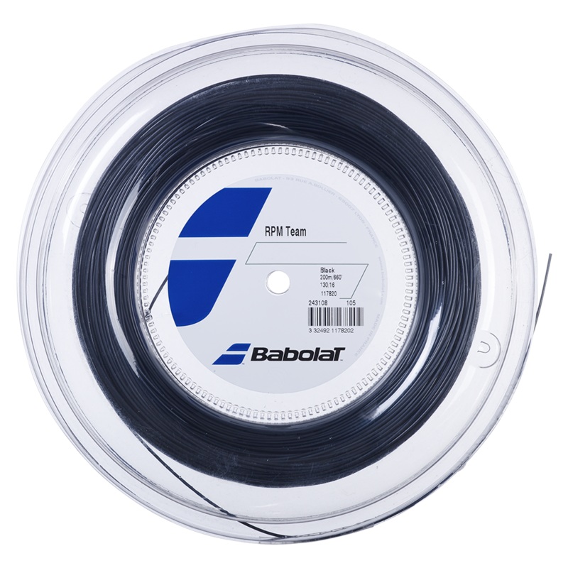 Babolat RPM Blast 1.30mm/200M Tennis String – Black 105 BLACK 1.30mm/200m