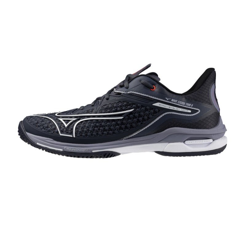 MIZUNO WAVE EXCEED TOUR 6 AC MEN’S Tennis Shoes – Odyssey Grey/White/Blue Granite US(M) 8/ US(W) 9.5/ UK 7/ EU 40.5/ 26 CM