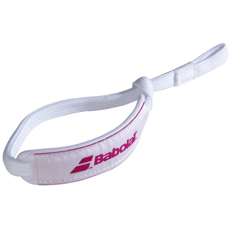 Cordn Babolat Wrist Strap Blanco/Rosa