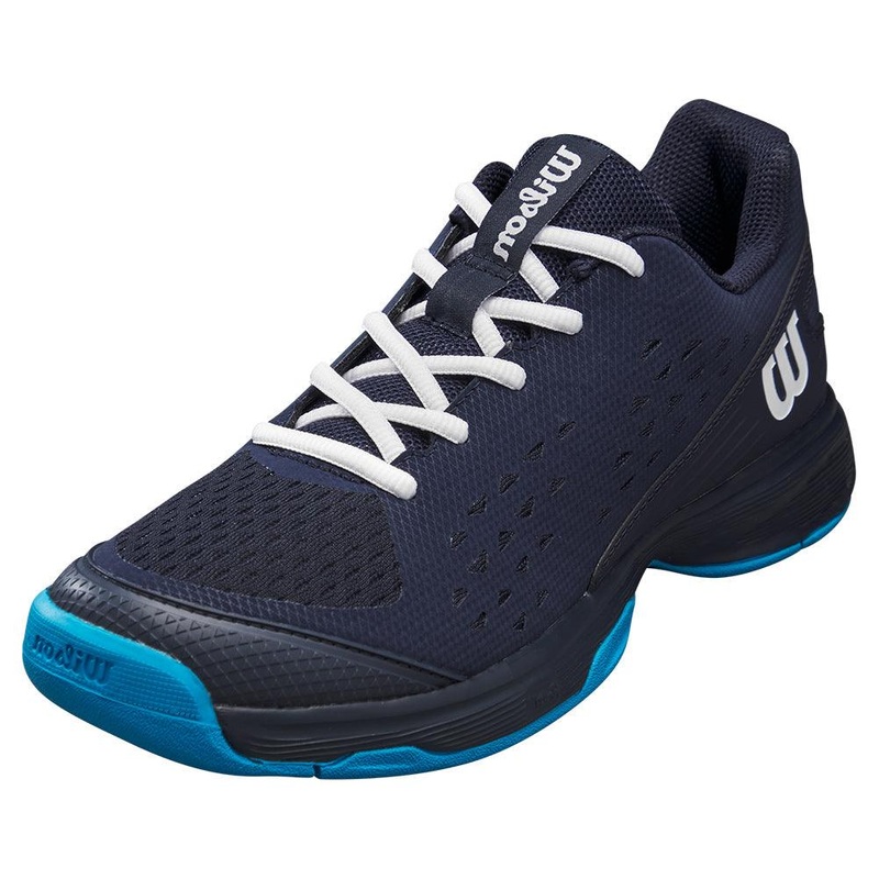 Juniors` Rush Pro Tennis Shoes Navy Blazer and White