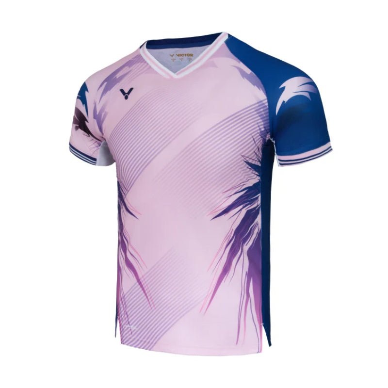 VICTOR 2025 CAPSULE Collection MEN’S Tournament T-Shirt T-50007CPS IB-Pink/Navy ASIA S (165CM/80Y)