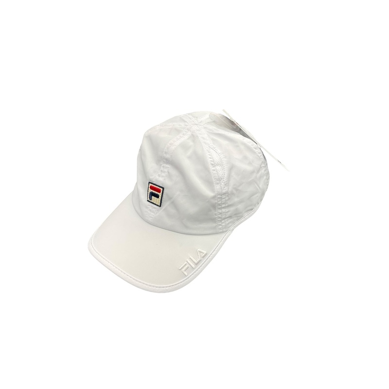 Fila Solid Runner Hat with Custom Tennis Shoppe Logo White