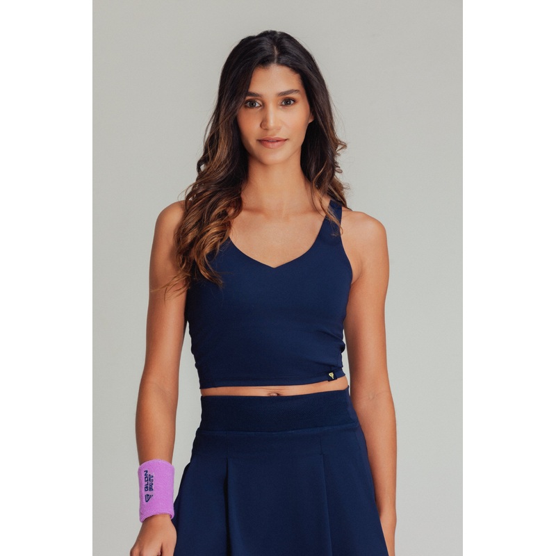 Match Point Bra Top Navy