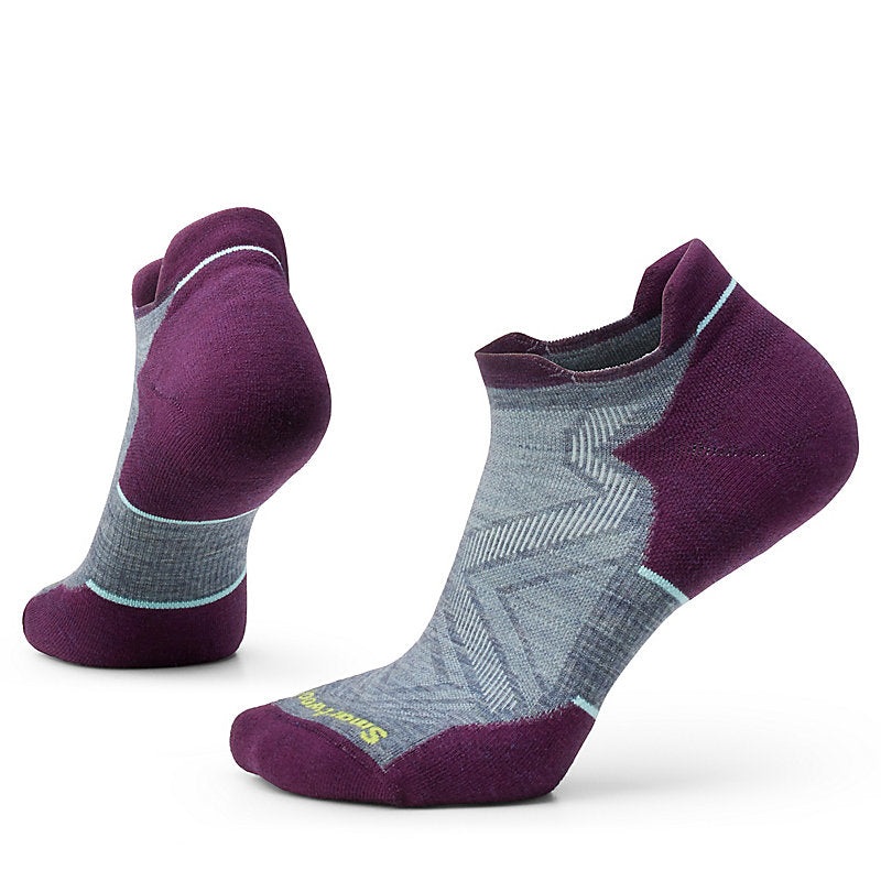 Smartwool Women’s Run Targeted Cushion Low Ankle Socks Pewter Blue Small