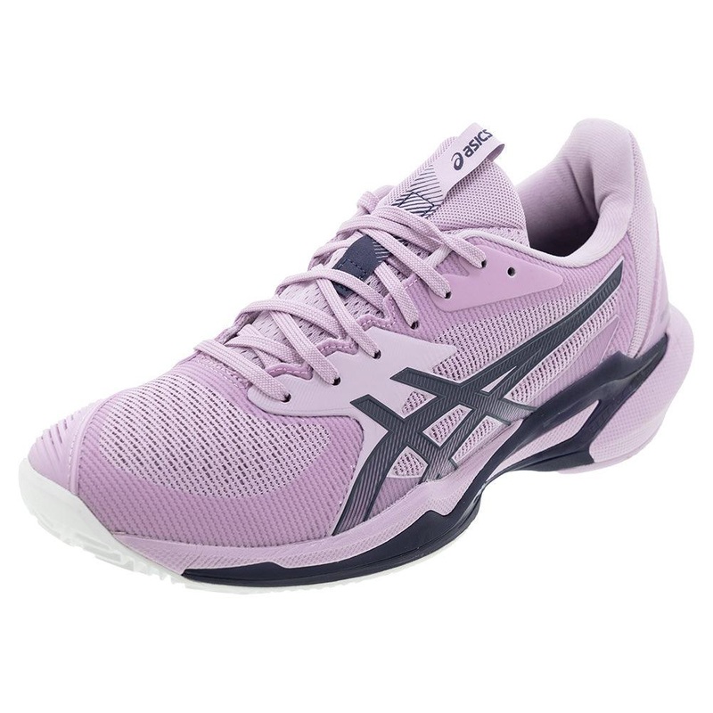 Women`s Solution Speed FF 3 Clay Tennis Shoes Light Ube and Indigo Fog