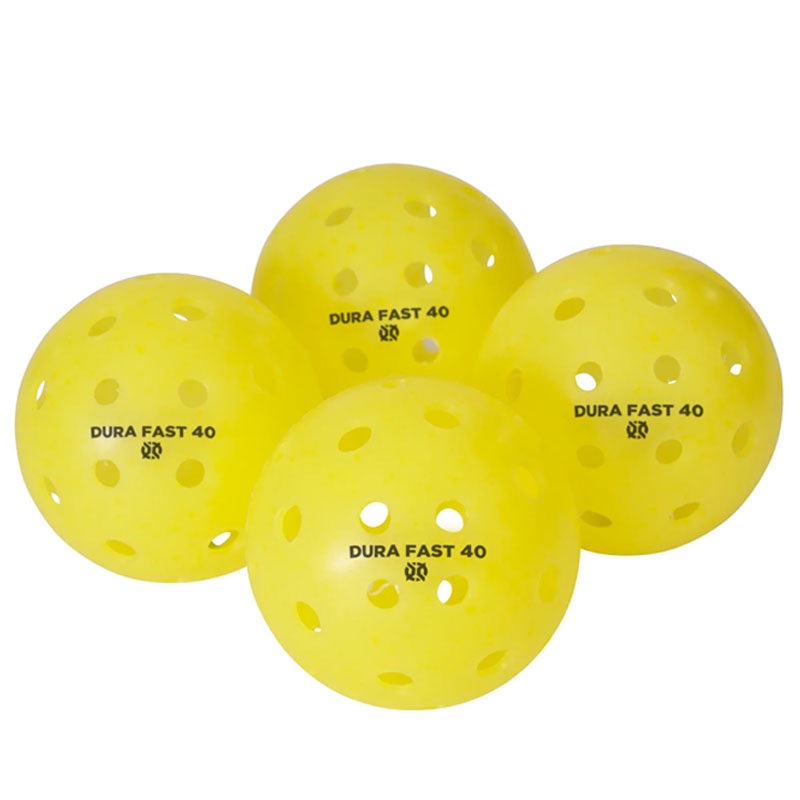 Onix DuraFast 40 Outdoor Pickleball Balls 4 Pack Yellow