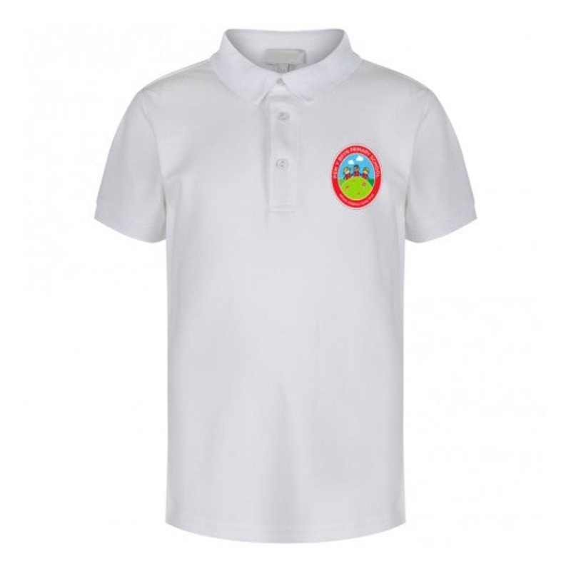 Pen-Y-Bryn Primary School Polo 2/3 WHITE