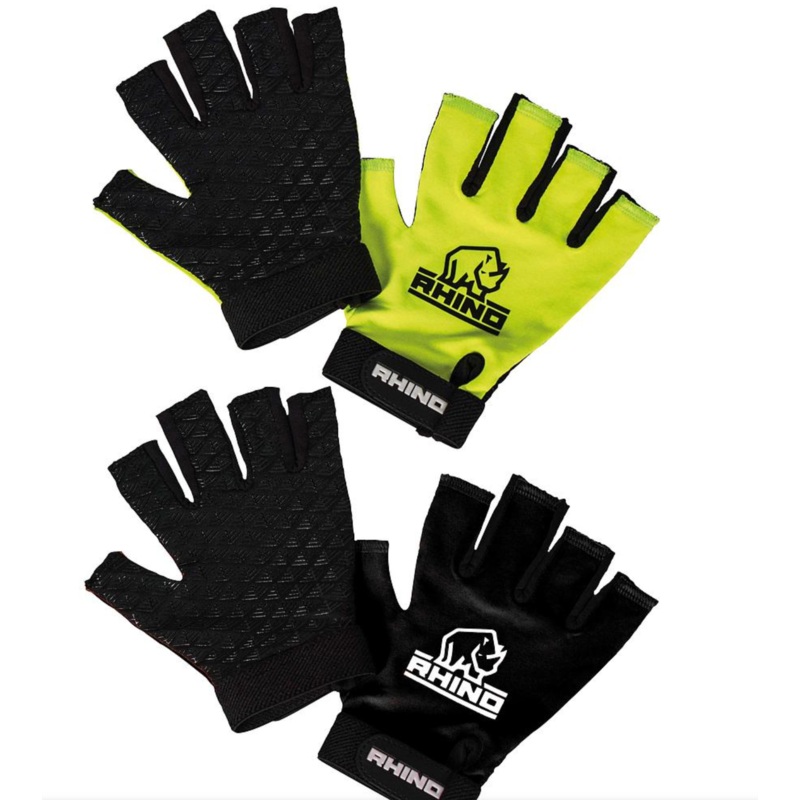 Rhino Half Finger Mitts XSB/SB BLACK