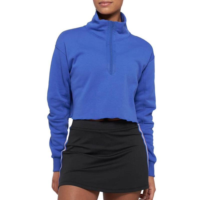 Women`s Cloud Zip It Up Tennis Pullover Royal Blue