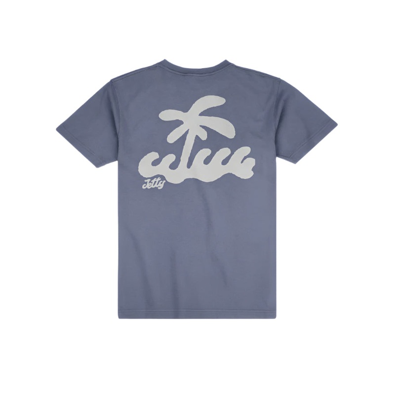Jetty Men’s Droplet Tee Fog Small