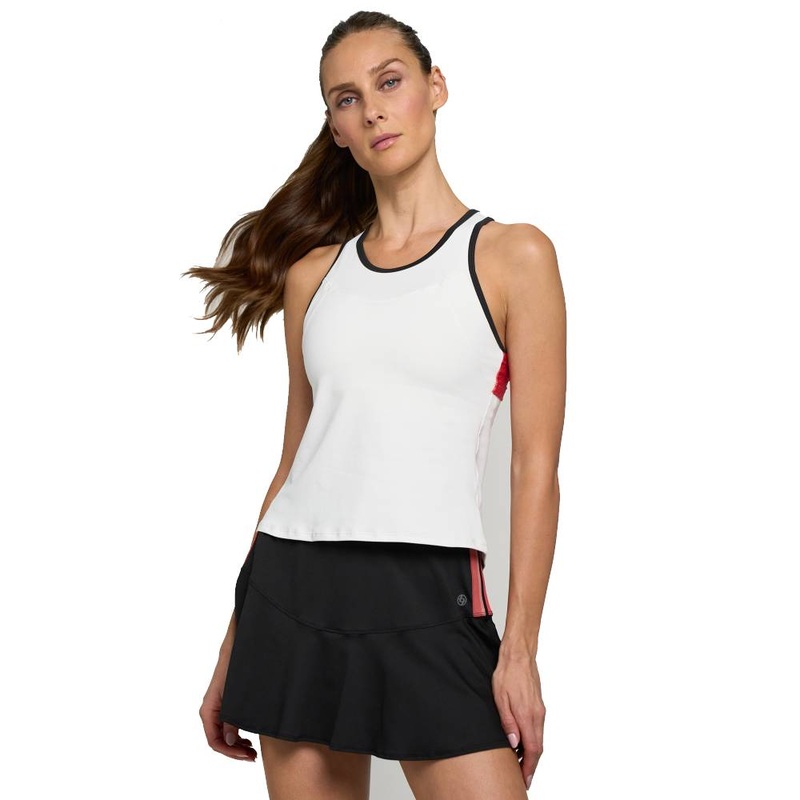Lija Women’s Elite Star Tank Top (White/Black/Cayenne)