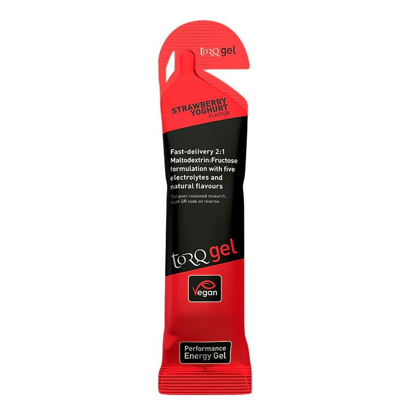 Torq Energy Gels – Single – Strawberry Yoghurt Strawberry Yoghurt