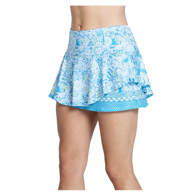 Women`s Spring Blossom 13 Inch Tennis Skort Parrot