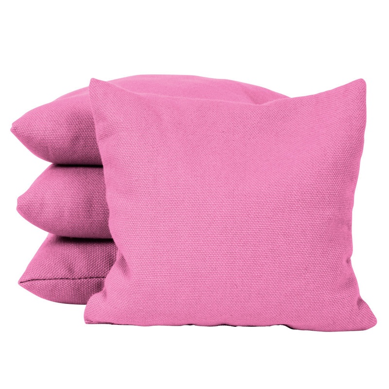 Pink Corn Filled Cornhole Bags