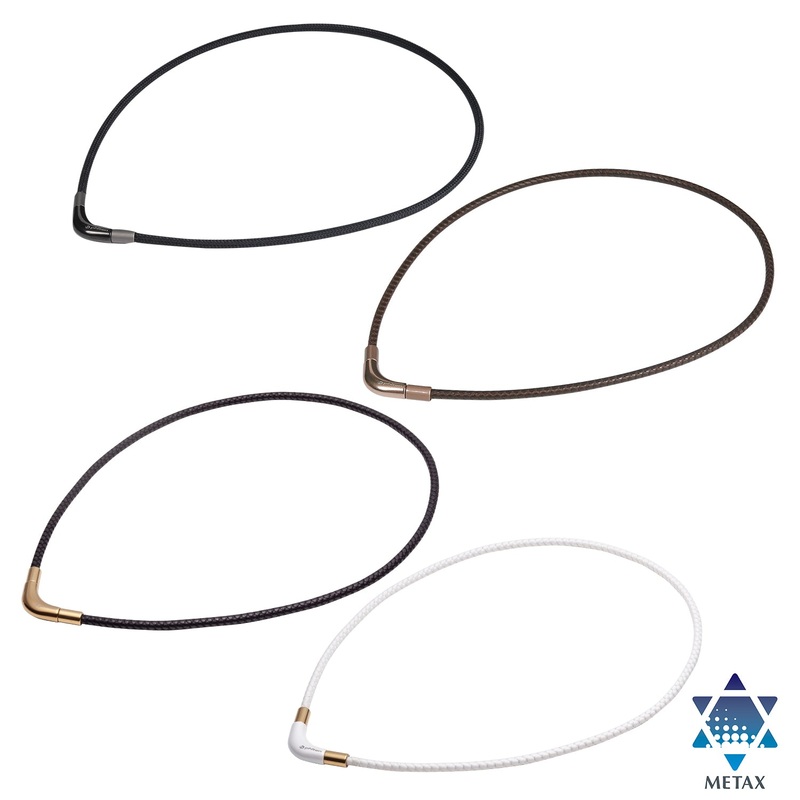RAKUWA NECKLACE Metax (Chopper model) Black / Gold
