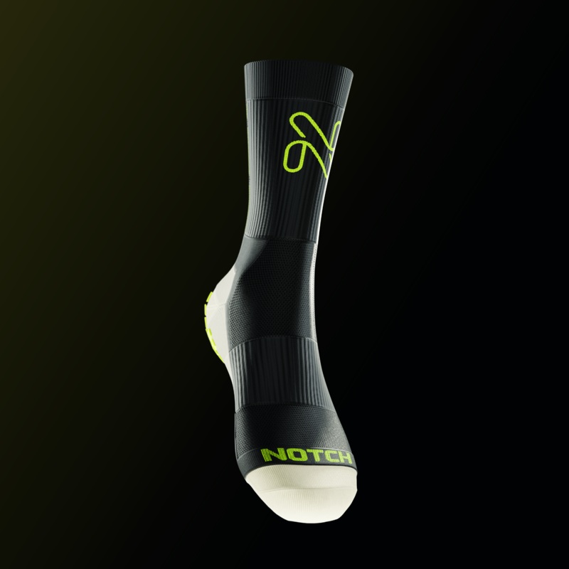 Sports Crew Socks Notch Merch | KIBI Sports 1 Large  (UK 8-13) Black