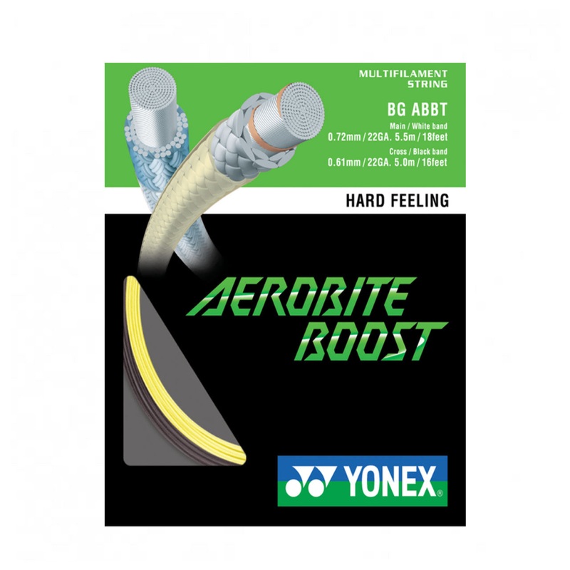 Yonex Aerobite Boost String (10m Set) Graphite/Yellow Graphite/Yellow 10m Set