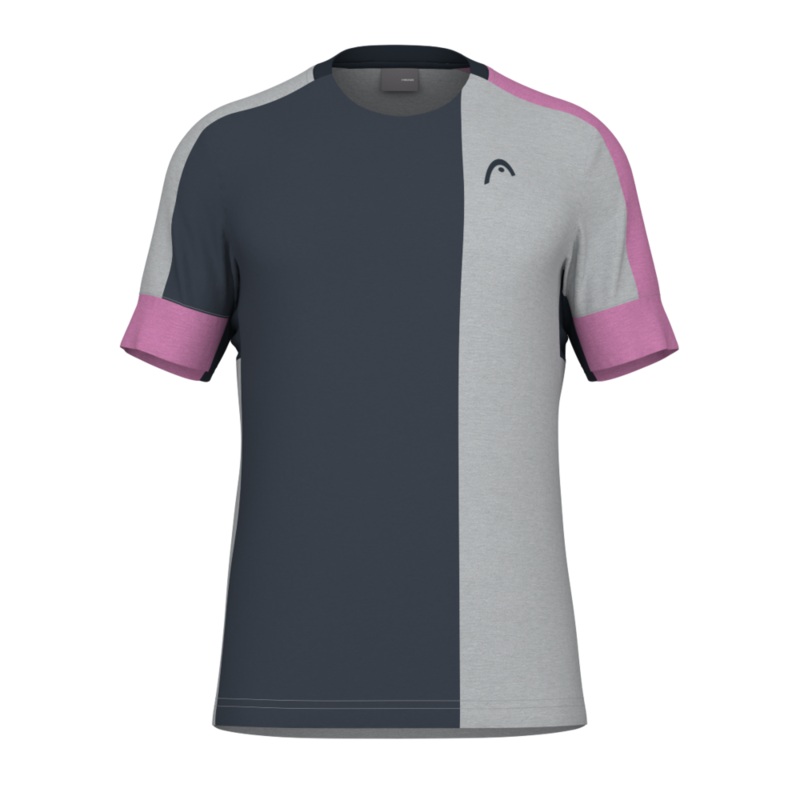 Camiseta Head PLAY Tech T-Shirt Men Rosa/Gris