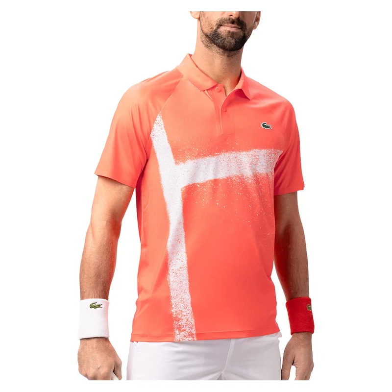 Men`s Novak Djokovic Light Stretch On Court Tennis Polo