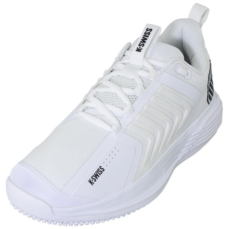 Men’s Ultrashot 3 Grass Tennis Shoes White and Black