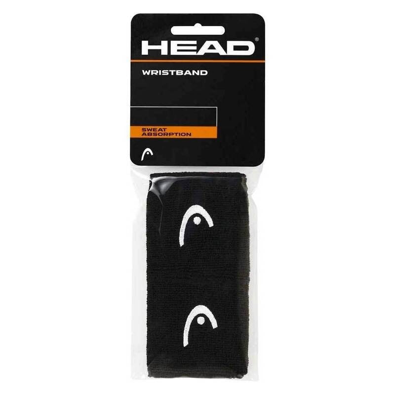 Muequeras Head Negro 2.5