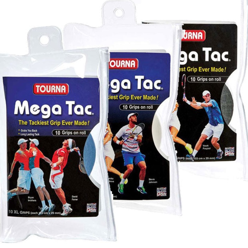 Tourna Mega Tac Tennis Overgrip – 10 Pack