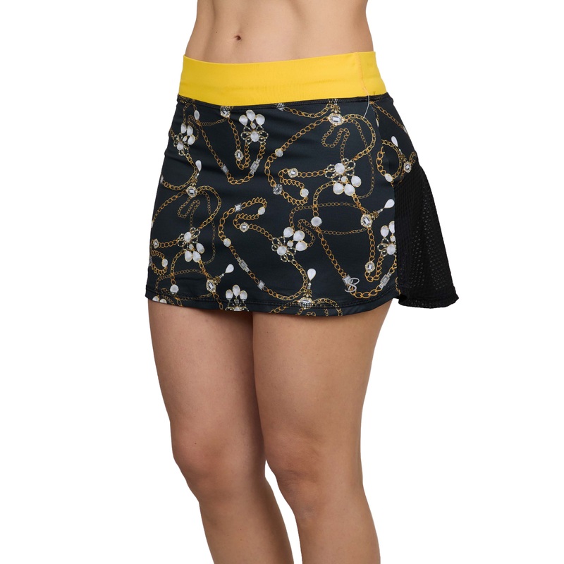 Women’s Sofibella 14″ Gold Skirt Extra Small