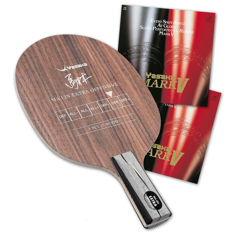 Yasaka Ma Lin Extra Offensive  with Mark V Rubber (Penhold)