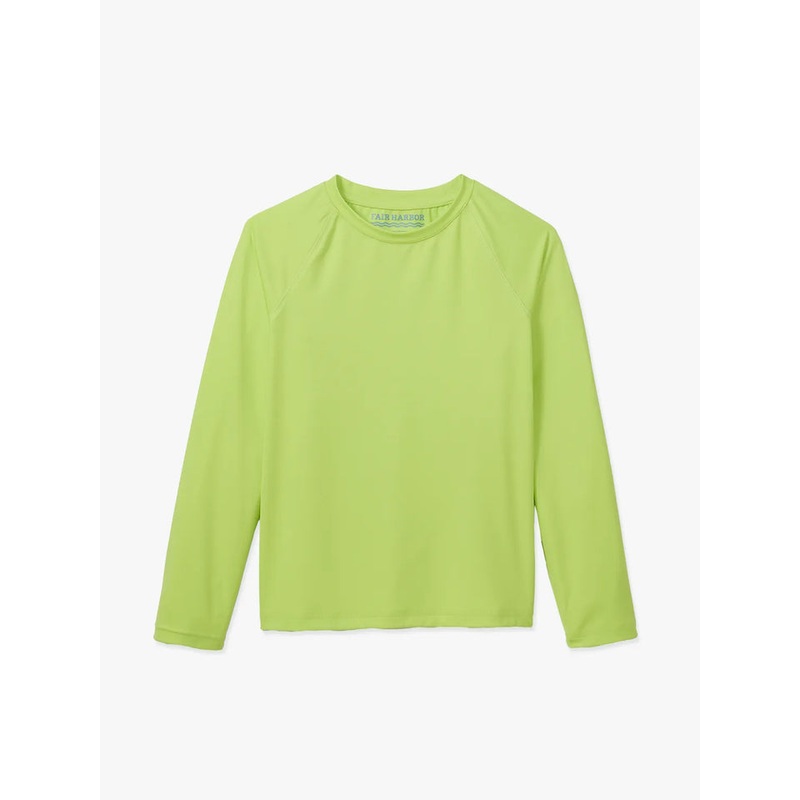 Fair Harbor Kids’ Anchor Rashguard Neon Green Small