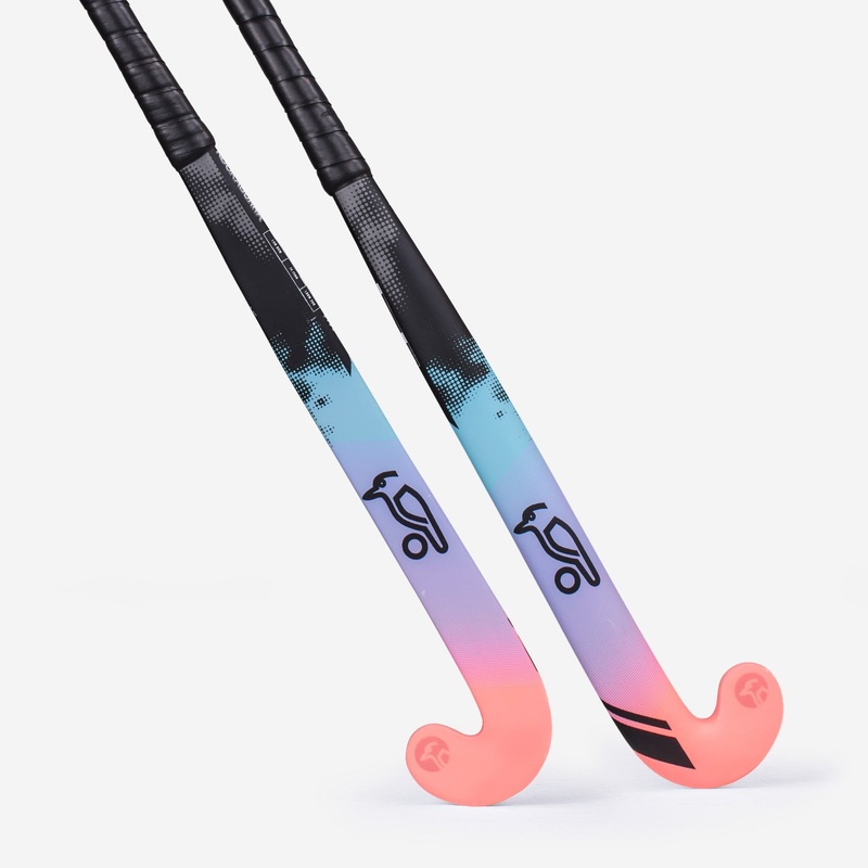 Kookaburra 6A2433 LBOW Risk Hockey Stick Senior Coral/ Purple Blue 37.5L