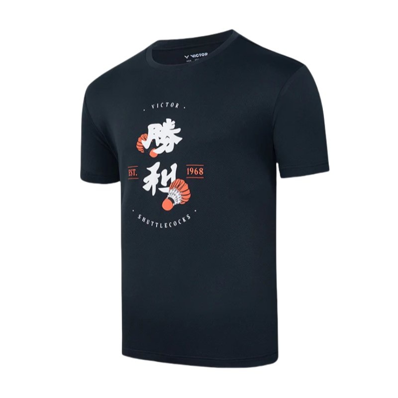 VICTOR Badminton T-Shirt T-45004 C Black Unisex S