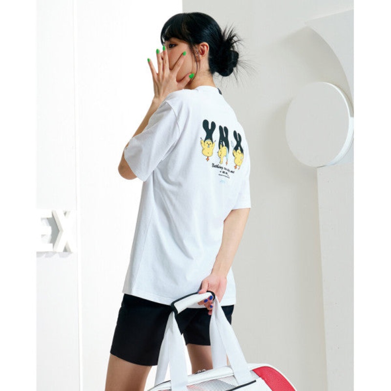 YONEX UNI T-Shirt 243TS045U (OVER FIT) WHITE 85(XS)