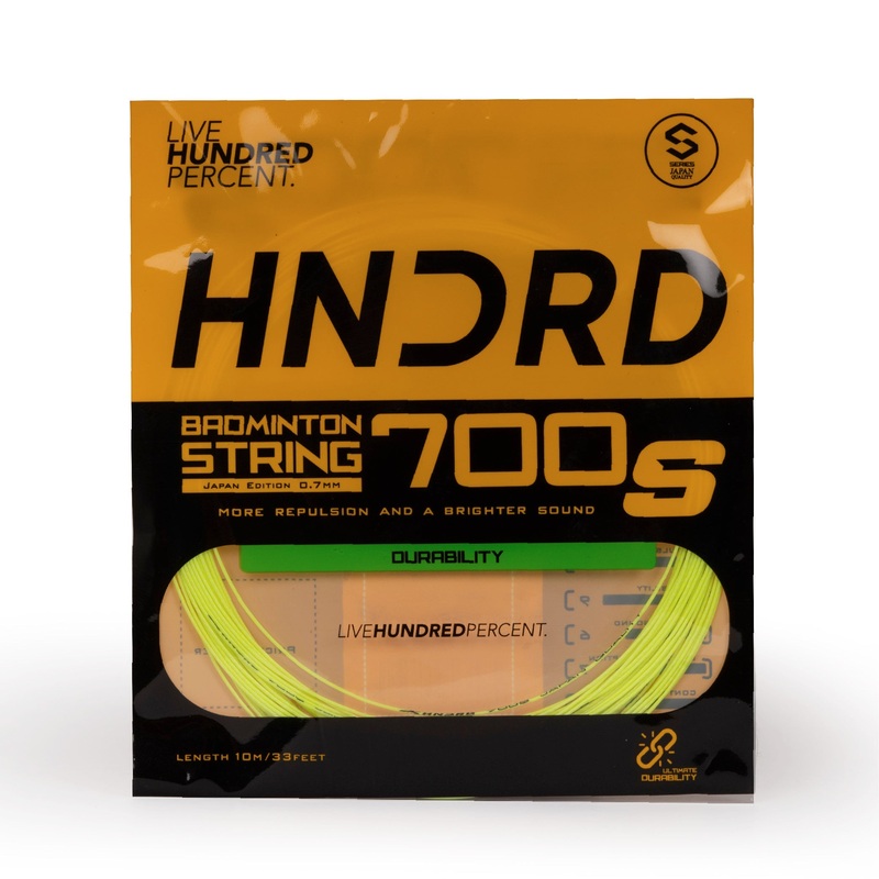Hundred 700 S Badminton String HBAA-2M045-3 Sorbet Lime 10m Set