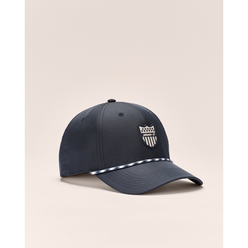 Johnnie-O Stars ‘n Stripes Rope Performance Hat White