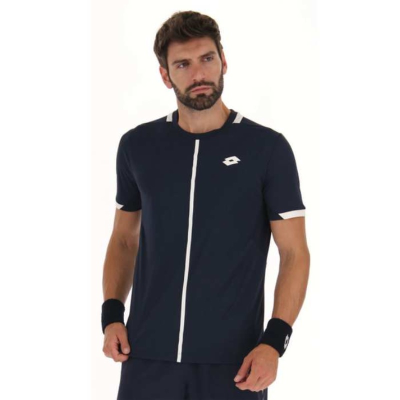 Lotto Men’s Top IV Top (Navy Blue/Bright White)