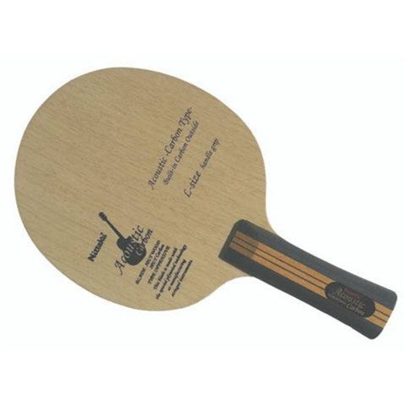 Nittaku Acoustic Carbon Large Handle – Offensive Table Tennis Blade
