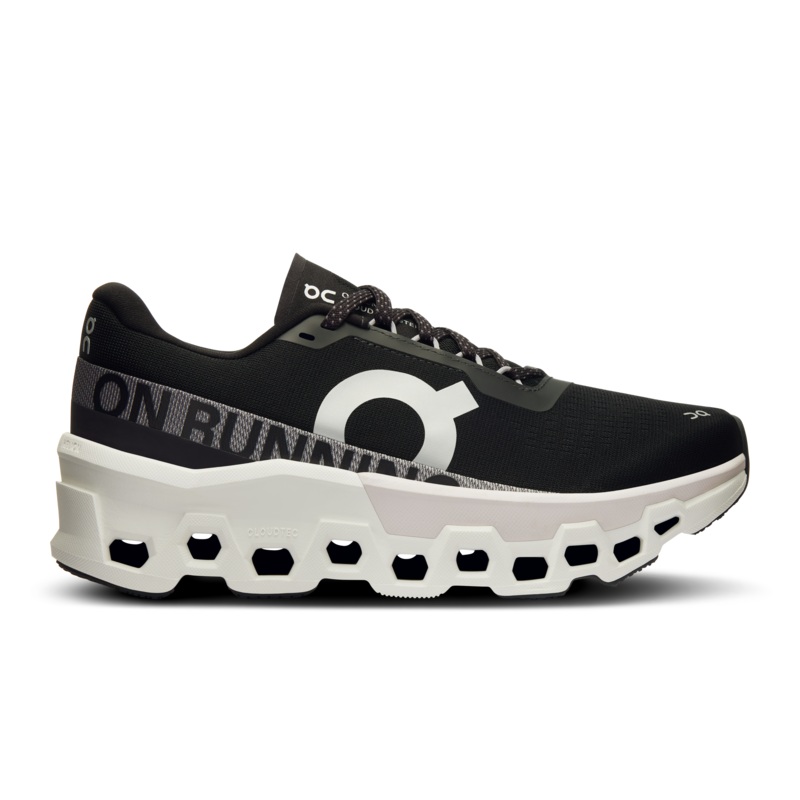 On Cloudmonster 2 Running Shoes Women – Black/Frost Black/Frost UK 4