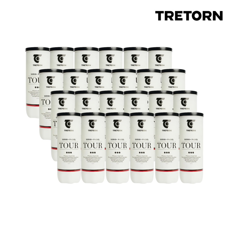 Tretorn Serie+Padel Tour (24 x 3 Pieces) Ball Box | Padel Balls