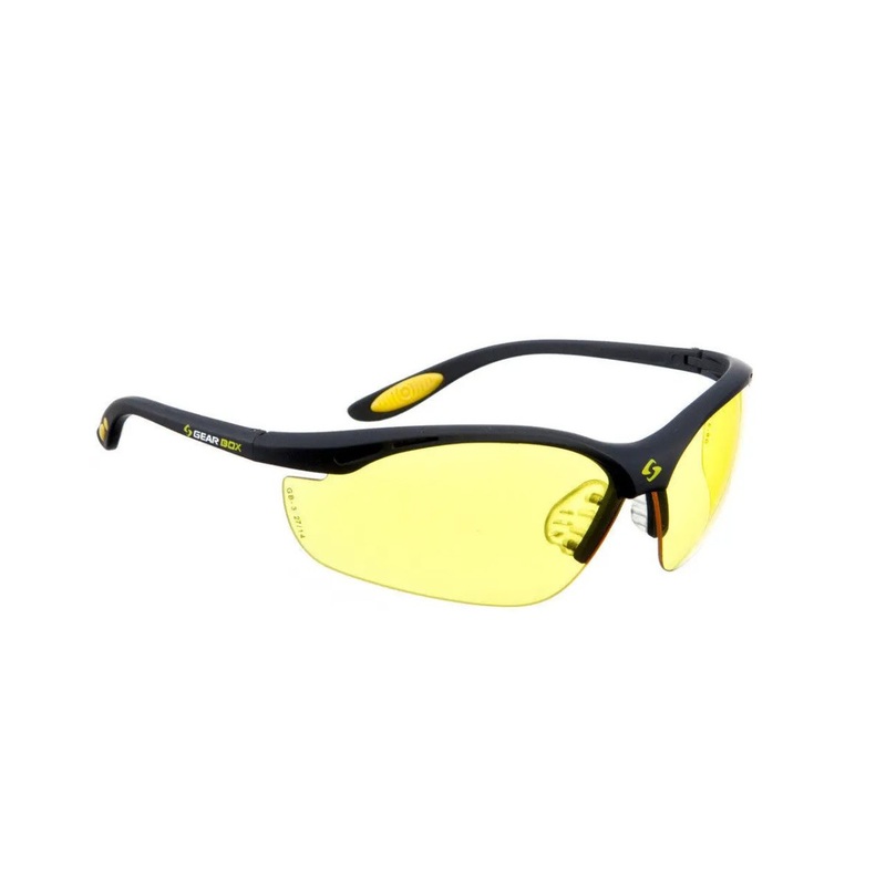 Gearbox Vision Eyewear Amber Lens – Black Frame