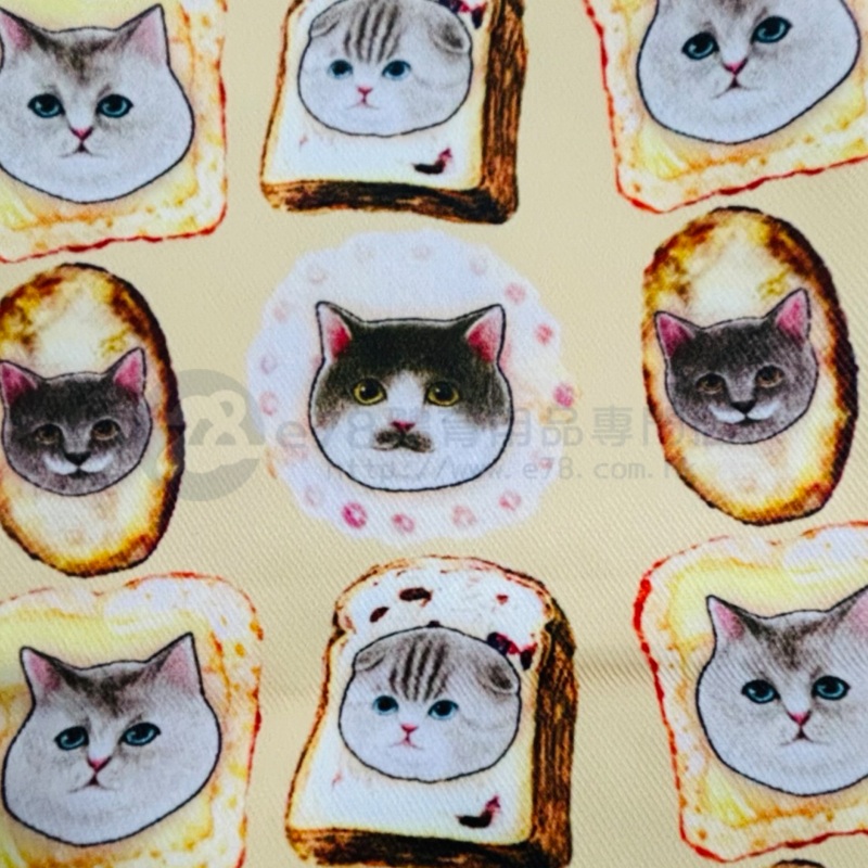 Handmade Water Resistant shoes bag (Cat in Bread 473) Cat in Bread 473