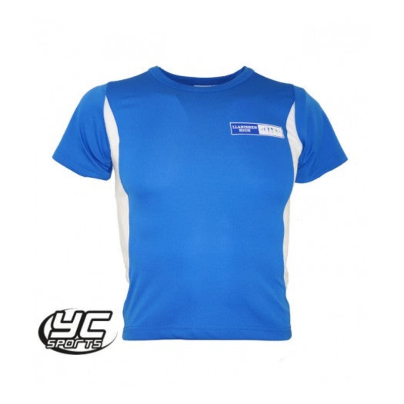 Llanishen High School Regular Fit PE T-Shirt JS 9/10 ROYAL