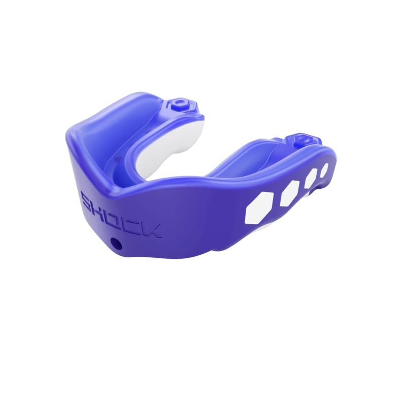 Shock Doctor Gel Max Flavor Fusion Mouthgaurd w/ Convertible Strap Blue Rasberry Youth