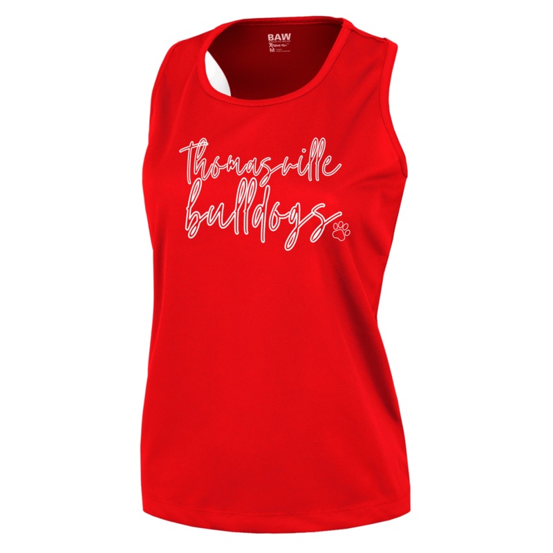 Thomasville Bulldog Ladies Dri-Fit Tank